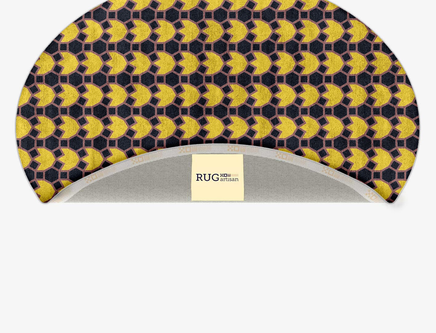 Flyroe Geometric Oval Hand Tufted Bamboo Silk Custom Rug by Rug Artisan