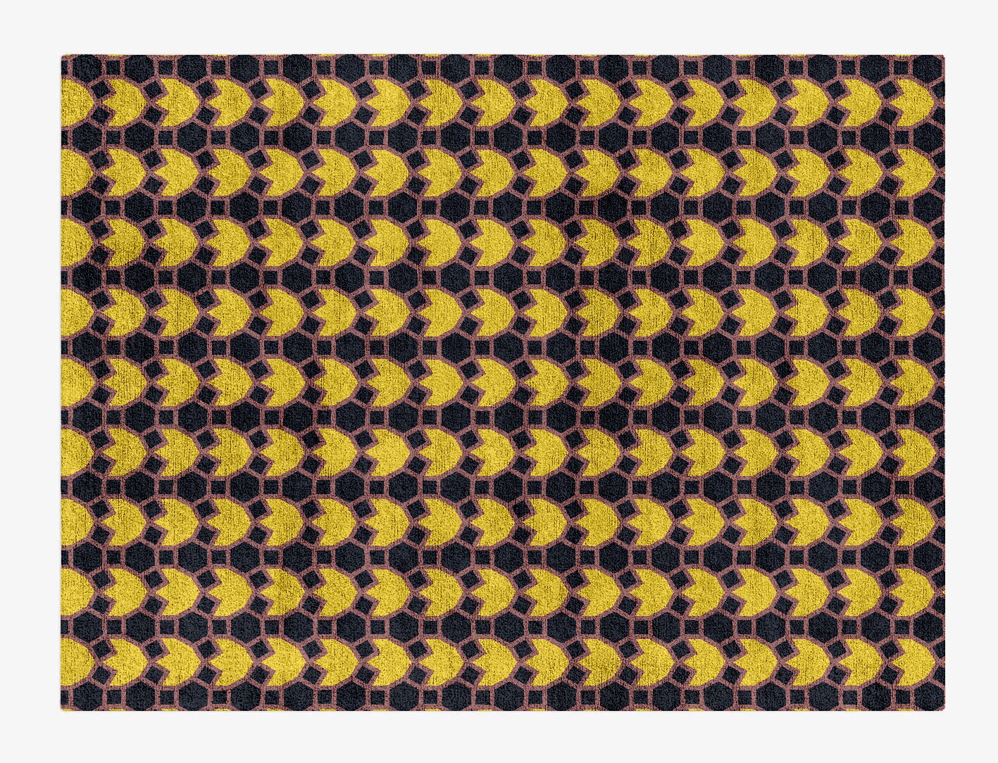 Flyroe Geometric Rectangle Hand Tufted Bamboo Silk Custom Rug by Rug Artisan