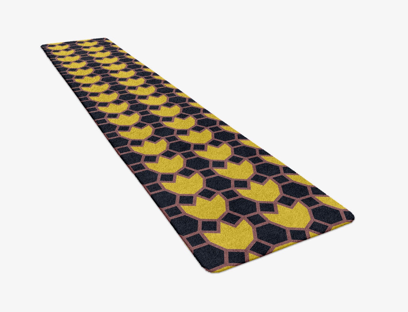 Flyroe Geometric Runner Hand Tufted Pure Wool Custom Rug by Rug Artisan