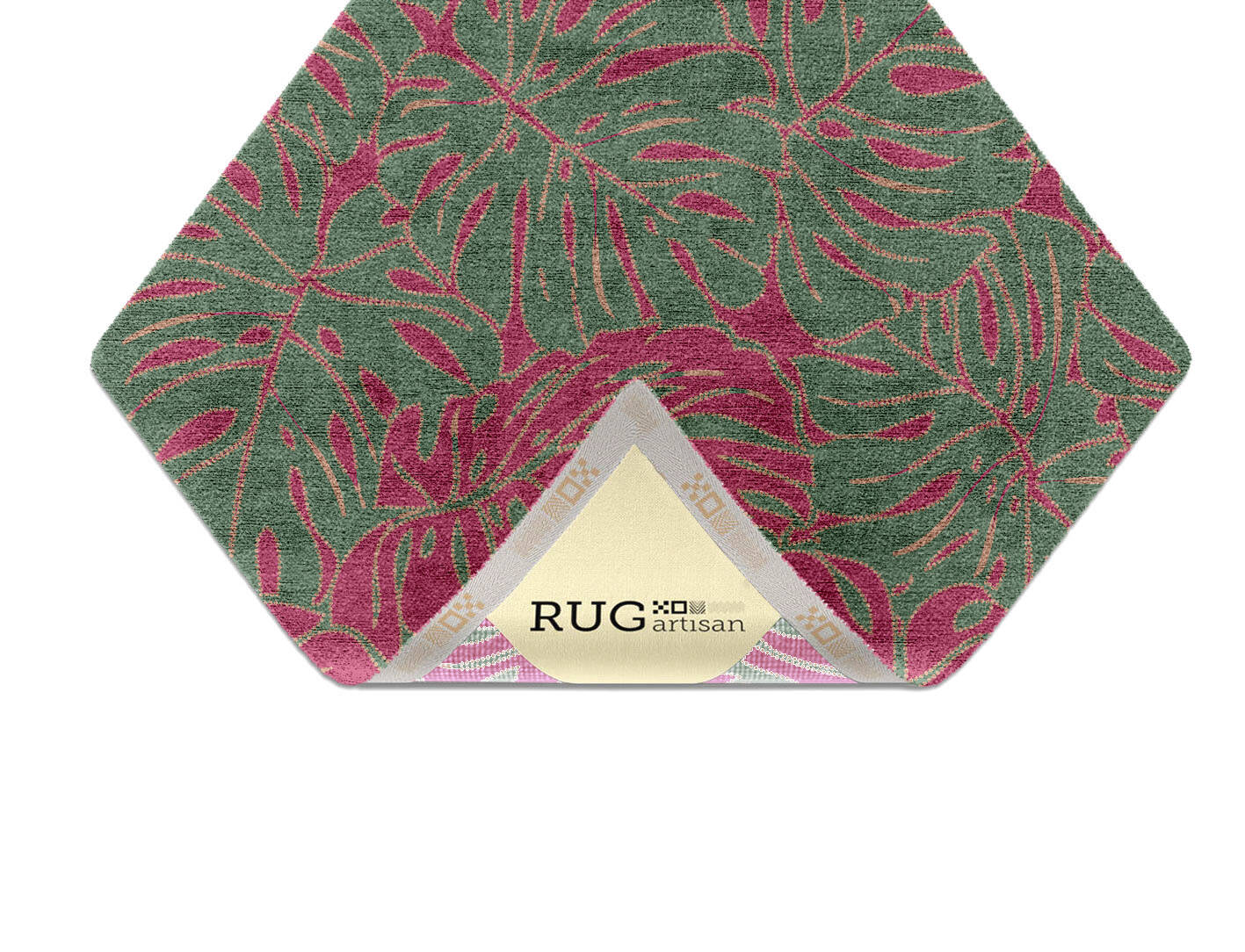Foliage Floral Diamond Hand Knotted Bamboo Silk Custom Rug by Rug Artisan
