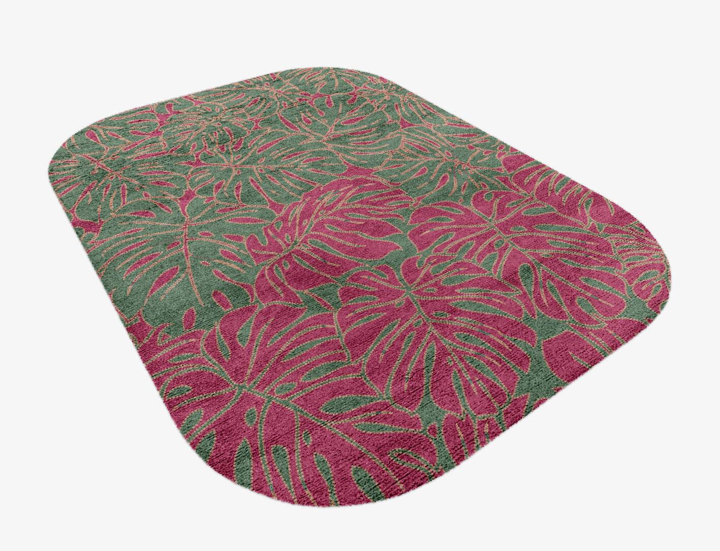 Foliage Floral Oblong Hand Knotted Bamboo Silk Custom Rug by Rug Artisan