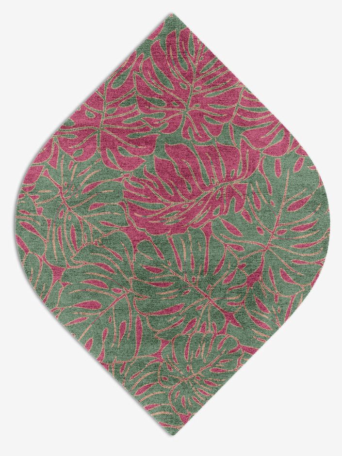 Foliage Floral Ogee Hand Knotted Bamboo Silk Custom Rug by Rug Artisan