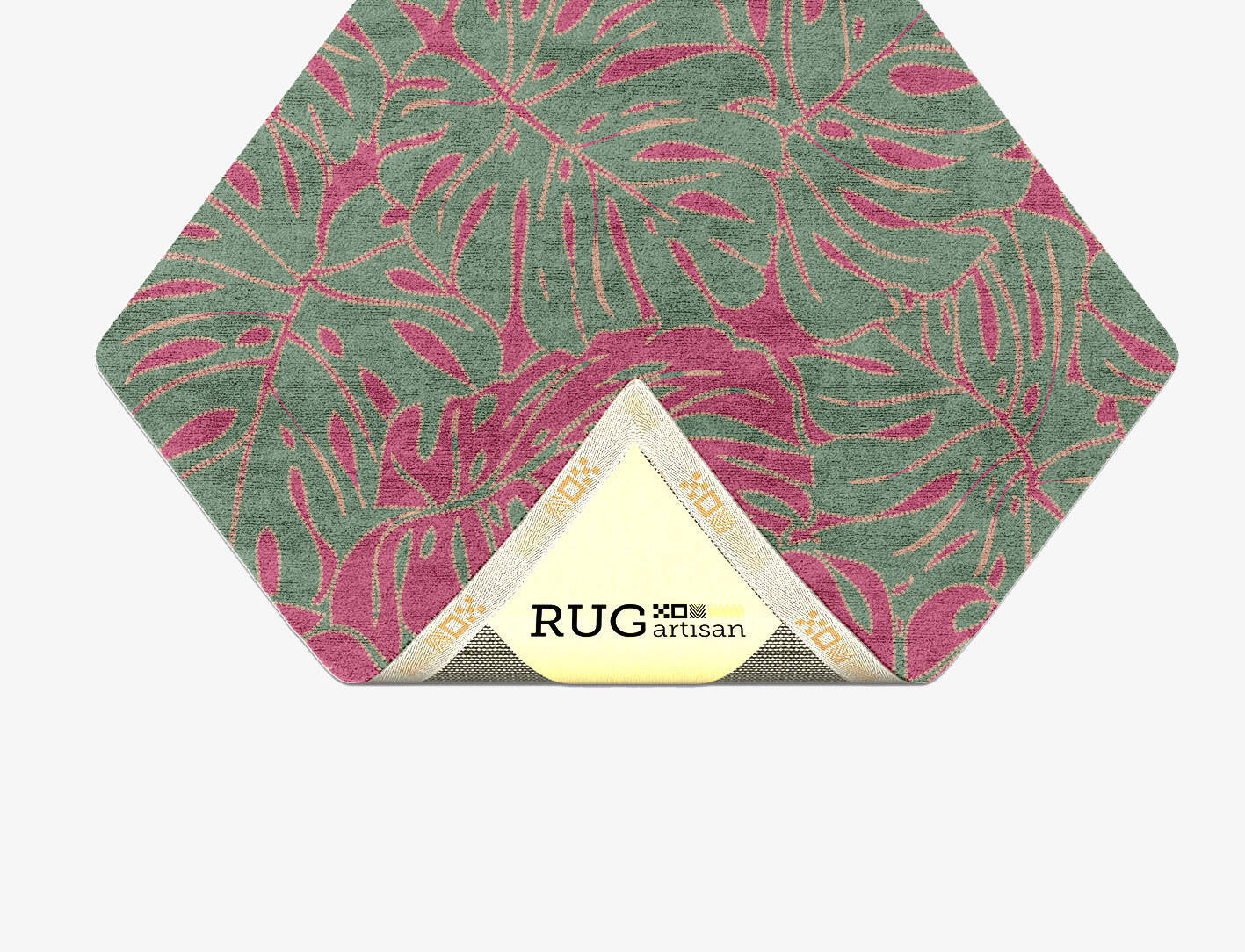 Foliage Floral Diamond Hand Tufted Bamboo Silk Custom Rug by Rug Artisan