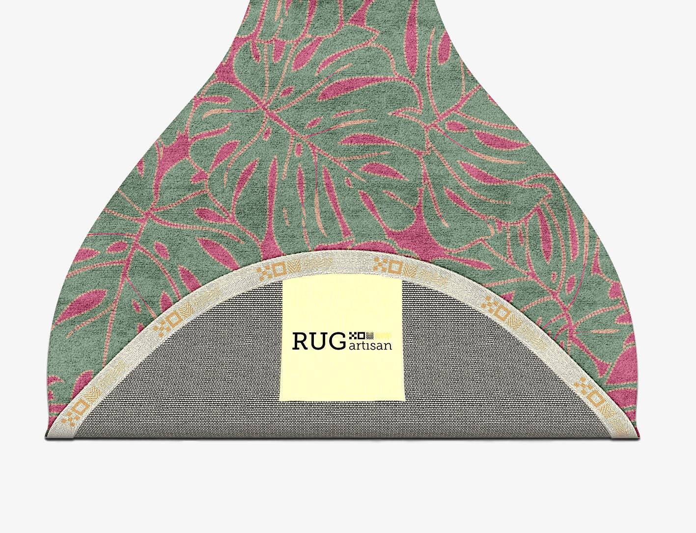 Foliage Floral Drop Hand Tufted Bamboo Silk Custom Rug by Rug Artisan