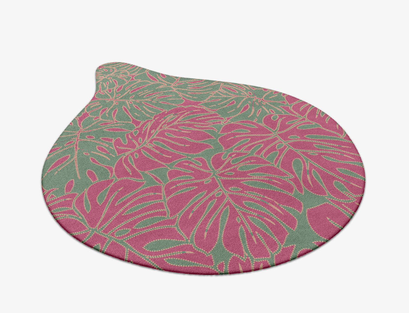 Foliage Floral Drop Hand Tufted Pure Wool Custom Rug by Rug Artisan
