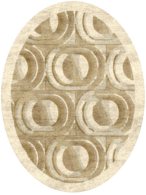 Folklore Origami Oval Hand Tufted Bamboo Silk Custom Rug by Rug Artisan