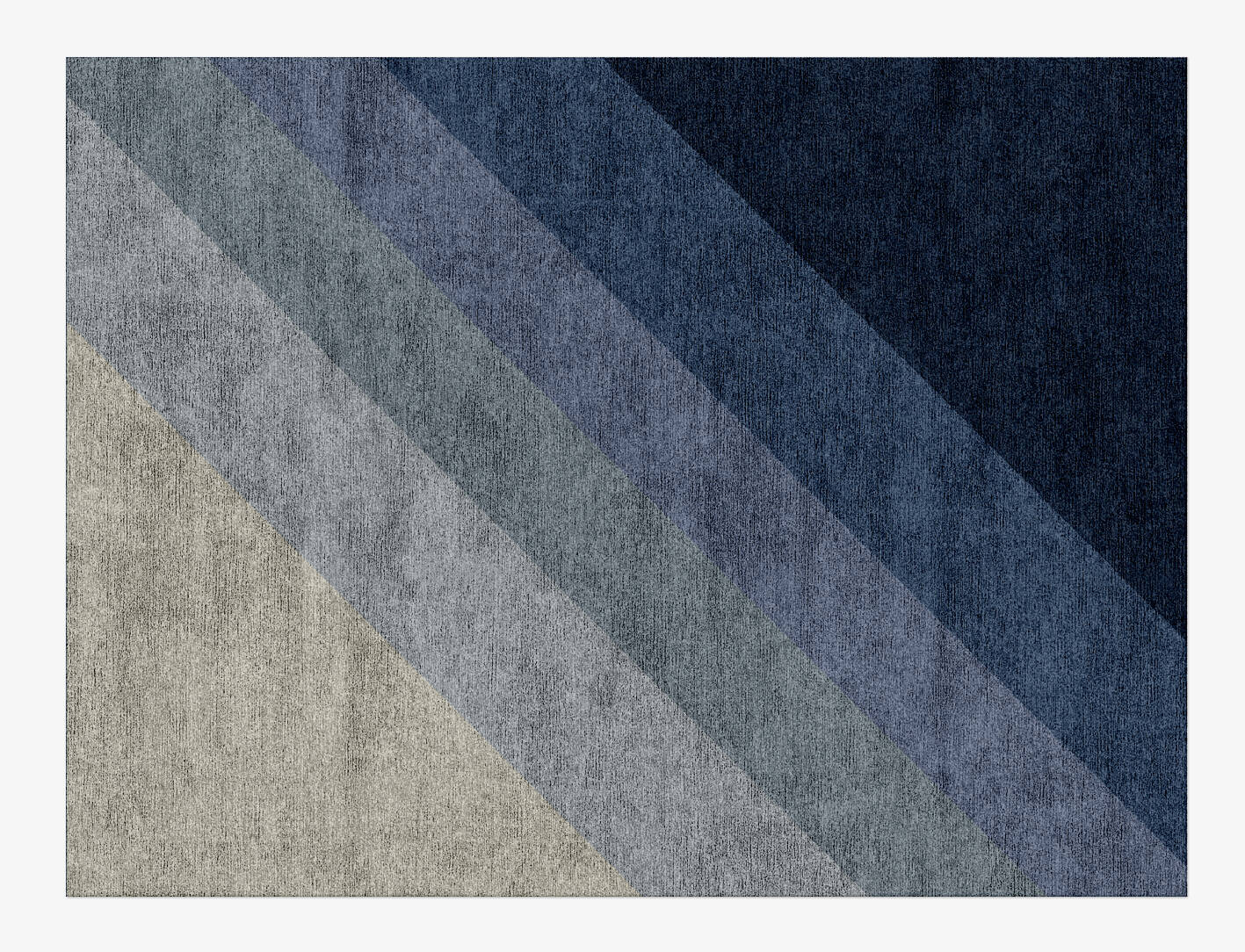 Ford Gradation Rectangle Hand Knotted Bamboo Silk Custom Rug by Rug Artisan