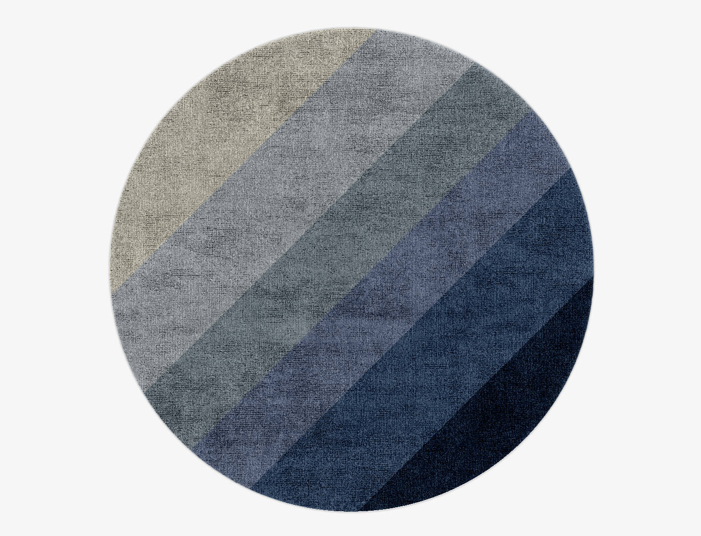 Ford Gradation Round Hand Knotted Bamboo Silk Custom Rug by Rug Artisan