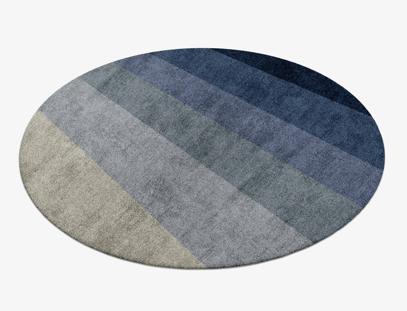 Ford Gradation Round Hand Knotted Bamboo Silk Custom Rug by Rug Artisan