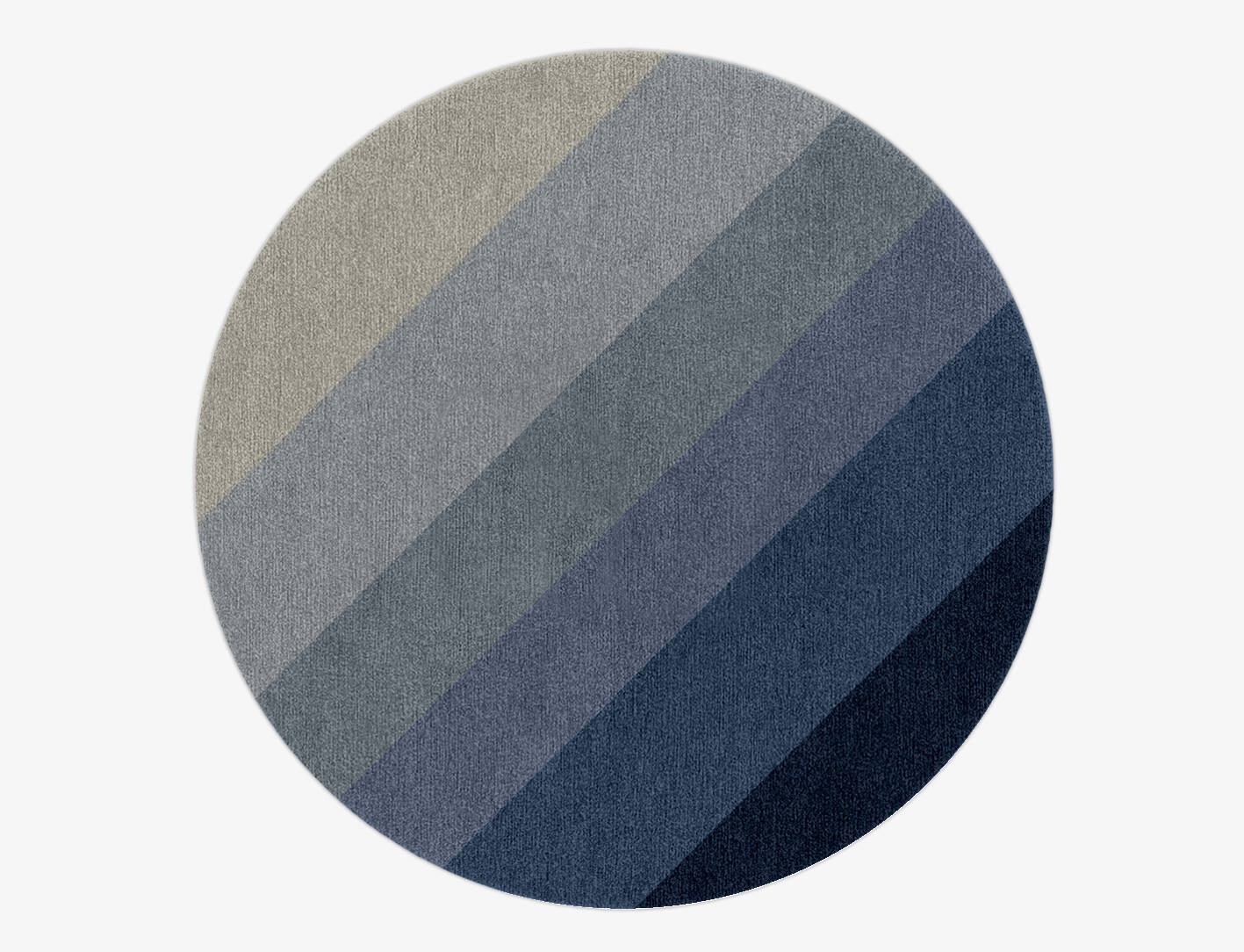Ford Gradation Round Hand Knotted Tibetan Wool Custom Rug by Rug Artisan