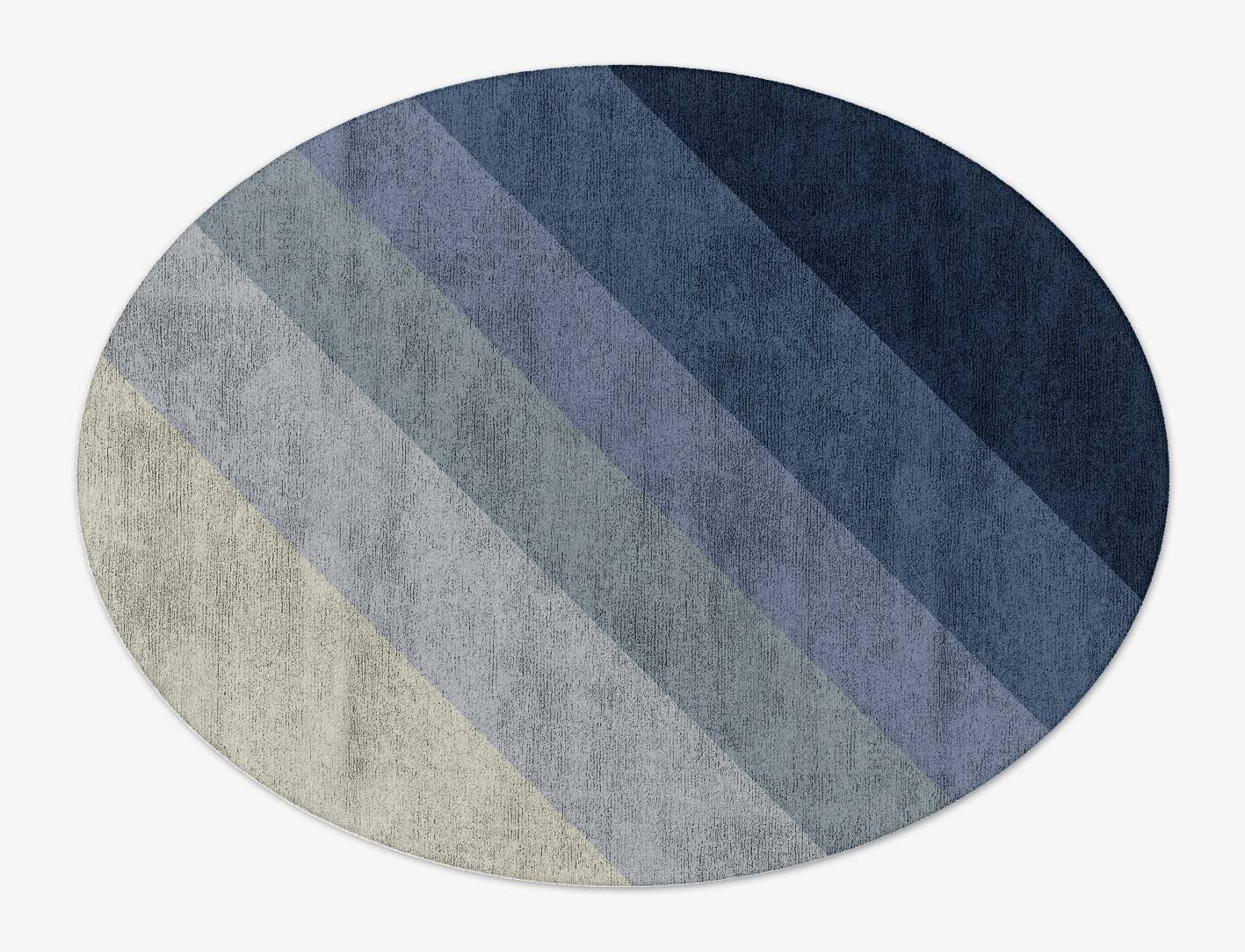 Ford Gradation Oval Hand Tufted Bamboo Silk Custom Rug by Rug Artisan