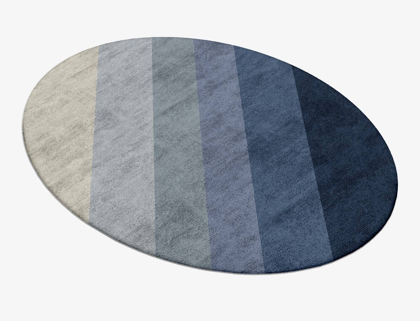 Ford Gradation Oval Hand Tufted Bamboo Silk Custom Rug by Rug Artisan