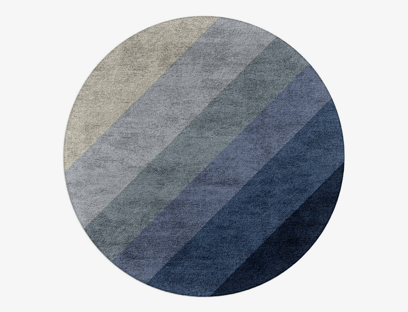 Ford Gradation Round Hand Tufted Bamboo Silk Custom Rug by Rug Artisan
