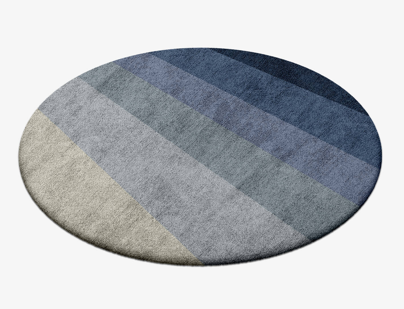Ford Gradation Round Hand Tufted Bamboo Silk Custom Rug by Rug Artisan
