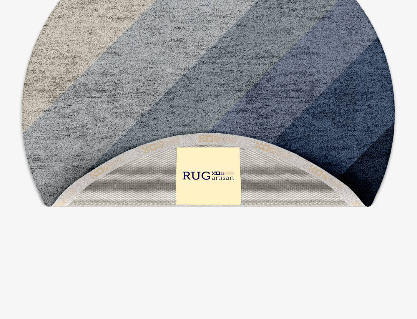 Ford Gradation Round Hand Tufted Bamboo Silk Custom Rug by Rug Artisan
