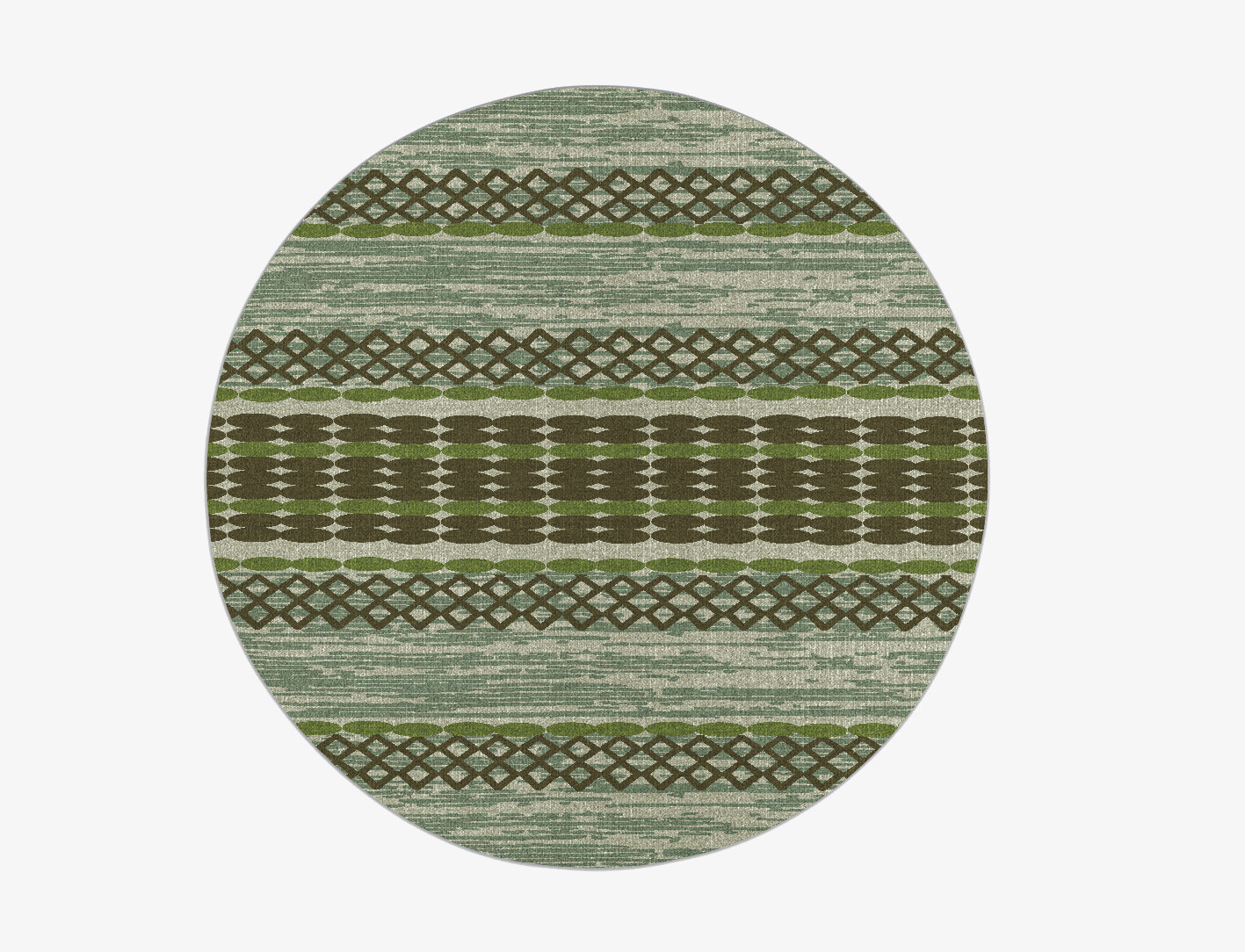 Forest Flatweaves Round Flatweave New Zealand Wool Custom Rug by Rug Artisan