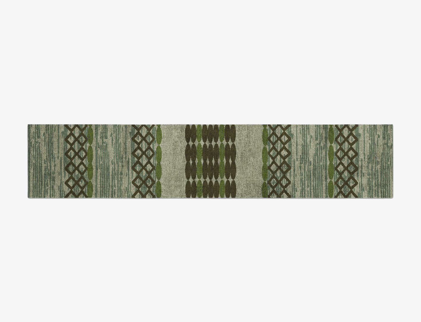 Forest Flatweaves Runner Flatweave Bamboo Silk Custom Rug by Rug Artisan