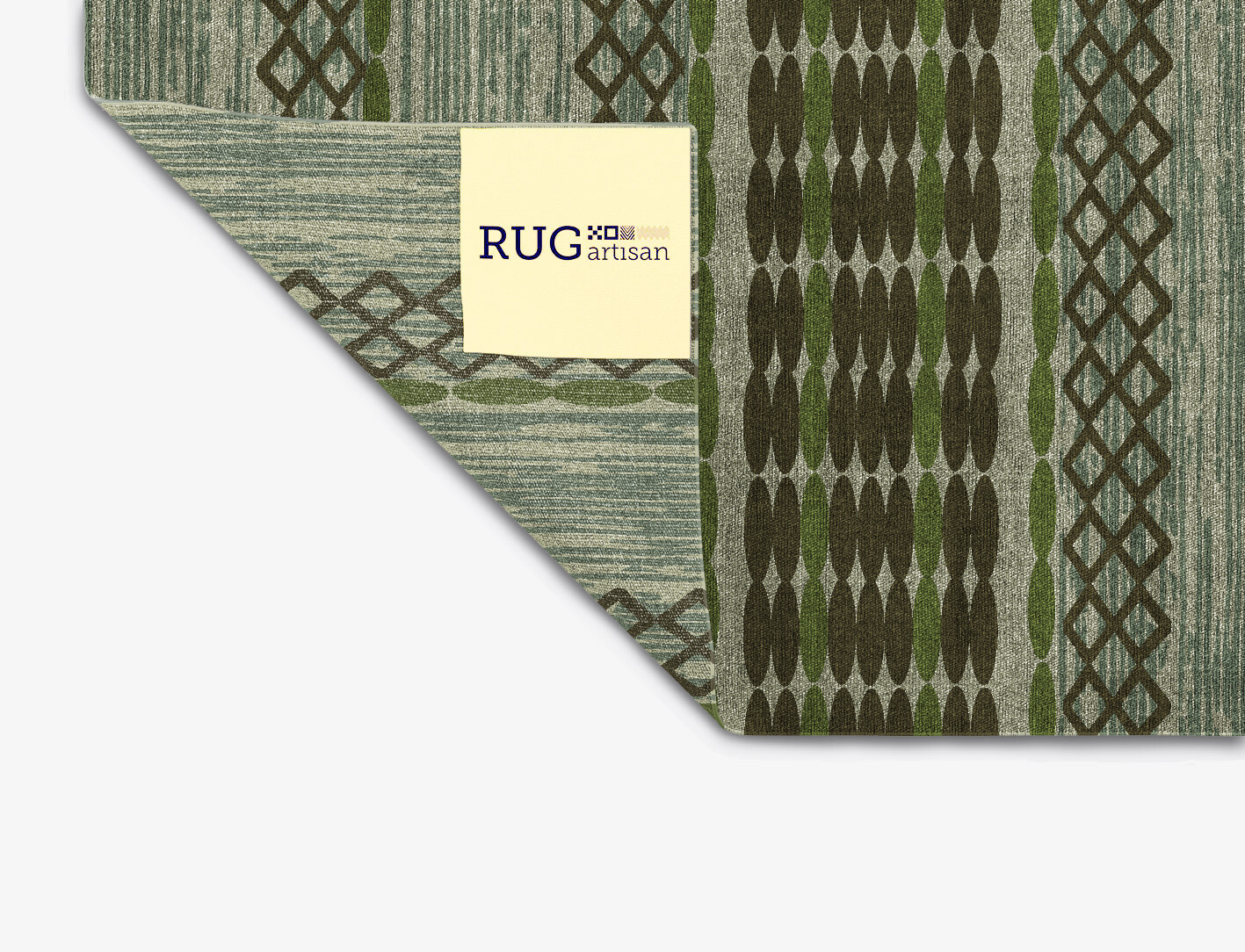 Forest Flatweaves Square Flatweave Bamboo Silk Custom Rug by Rug Artisan