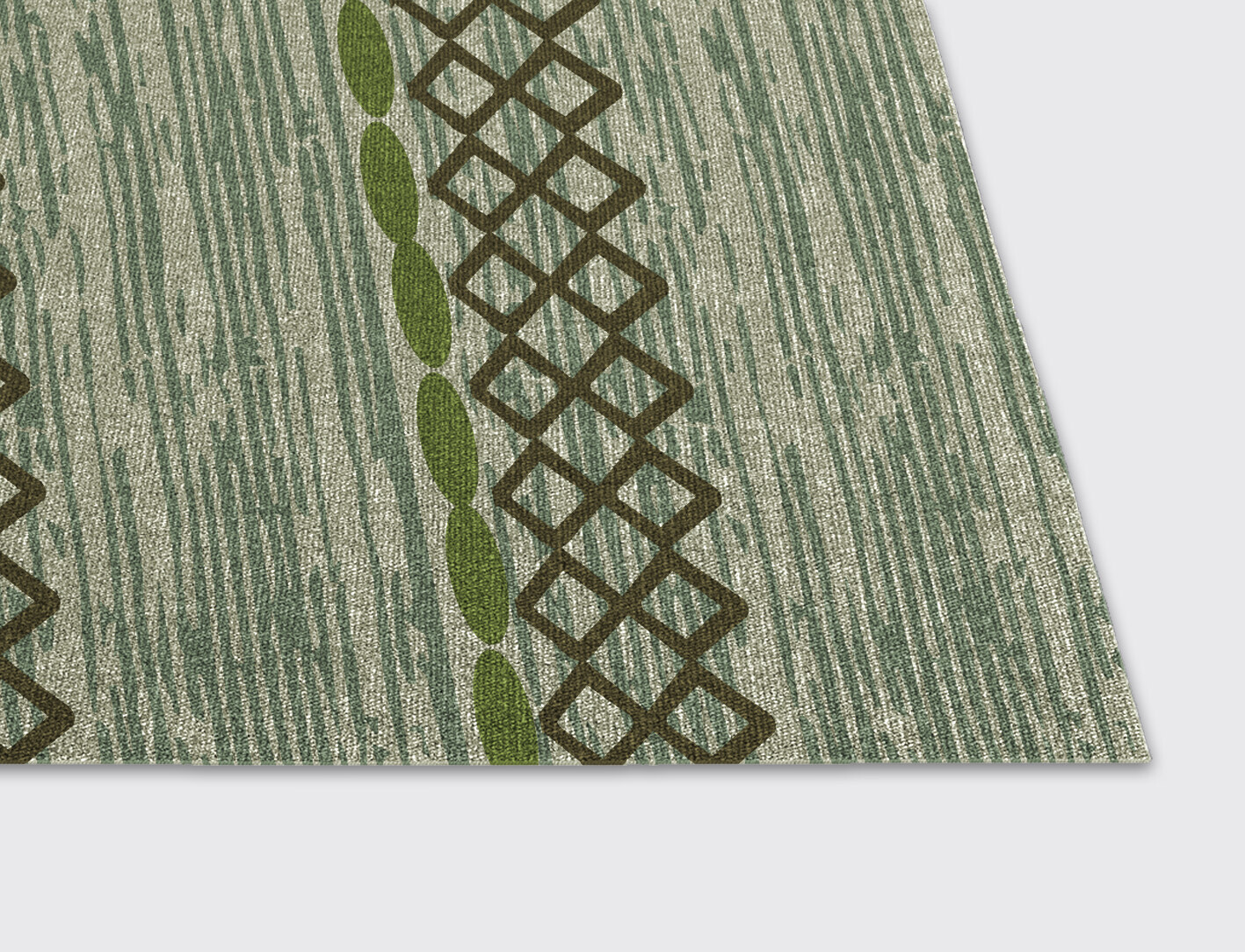Forest Flatweaves Rectangle Outdoor Recycled Yarn Custom Rug by Rug Artisan