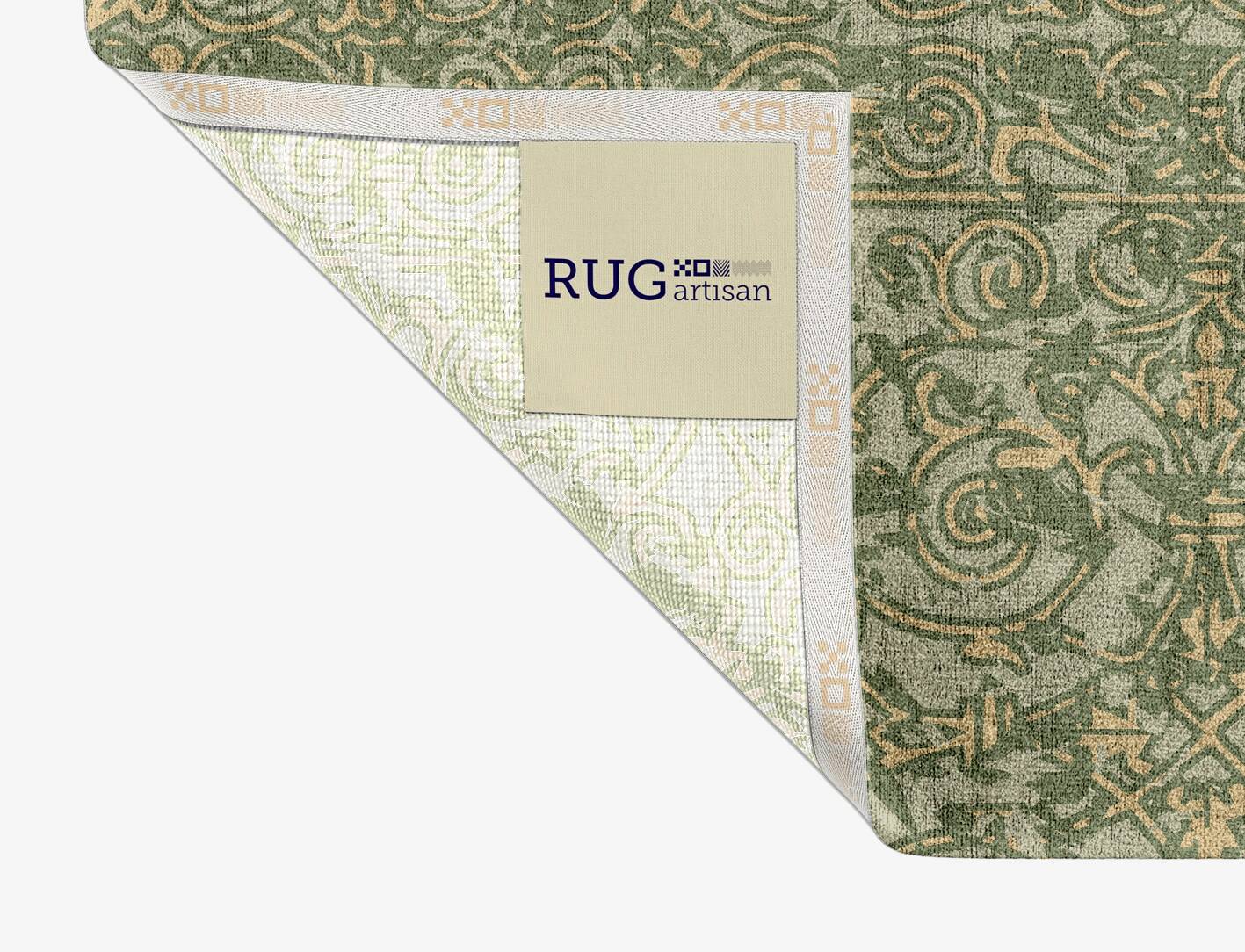 Framework Vintage Rectangle Hand Knotted Bamboo Silk Custom Rug by Rug Artisan