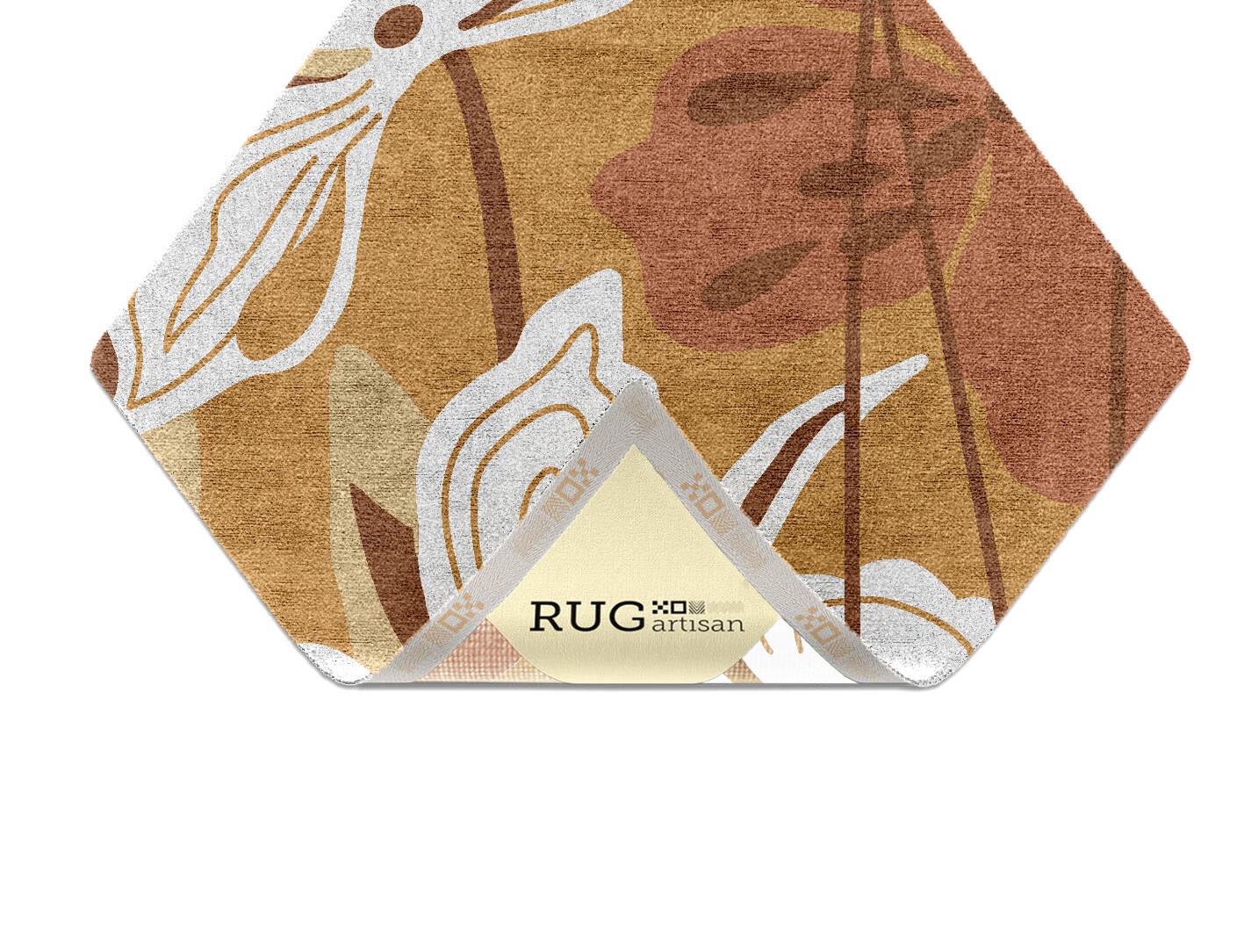 Frasera Field of Flowers Diamond Hand Knotted Bamboo Silk Custom Rug by Rug Artisan