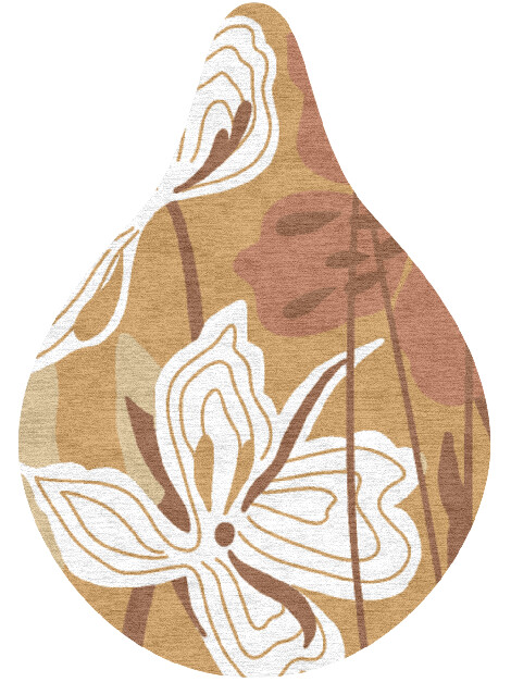 Frasera Field of Flowers Drop Hand Knotted Tibetan Wool Custom Rug by Rug Artisan