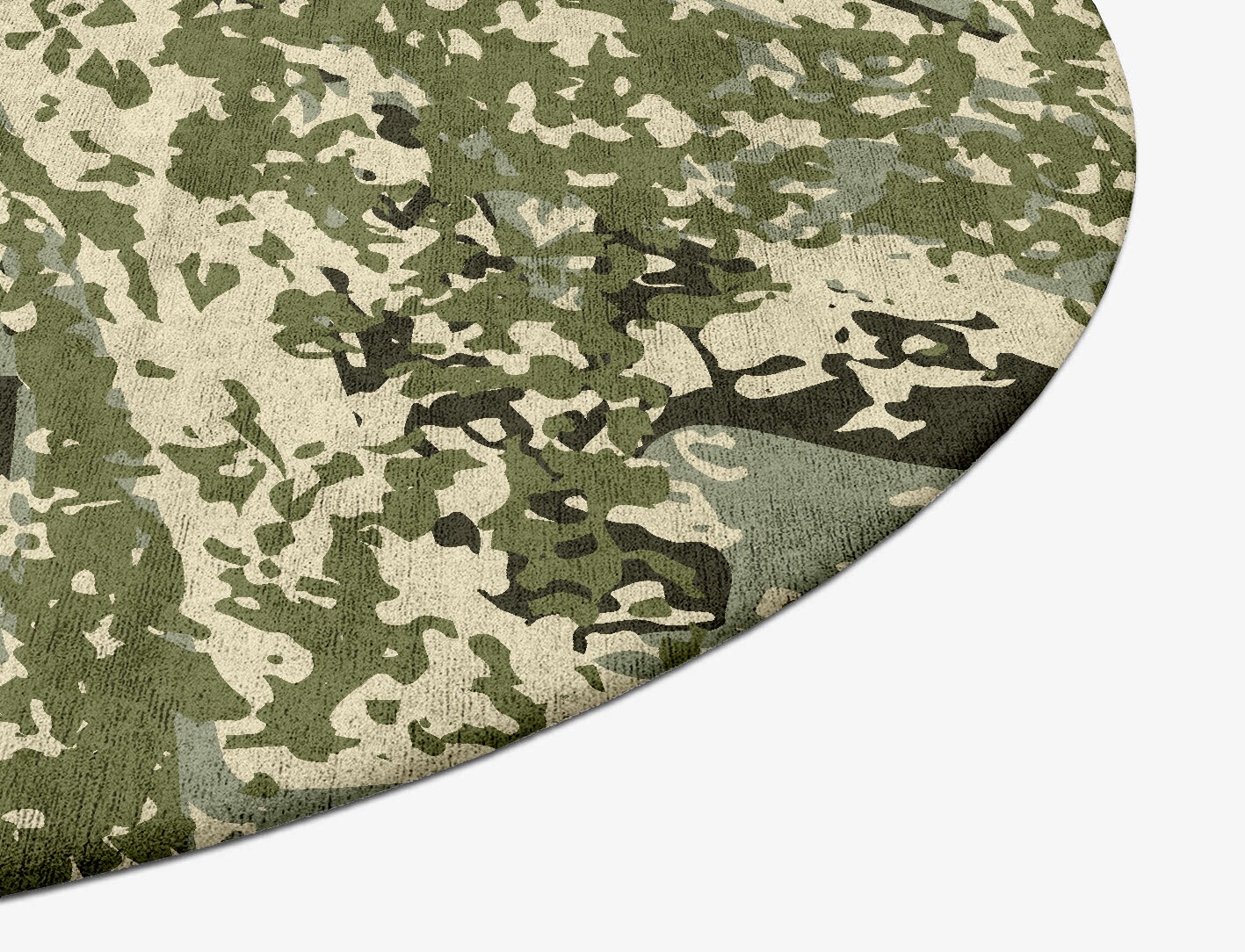 Frenzy Surface Art Oval Hand Tufted Bamboo Silk Custom Rug by Rug Artisan