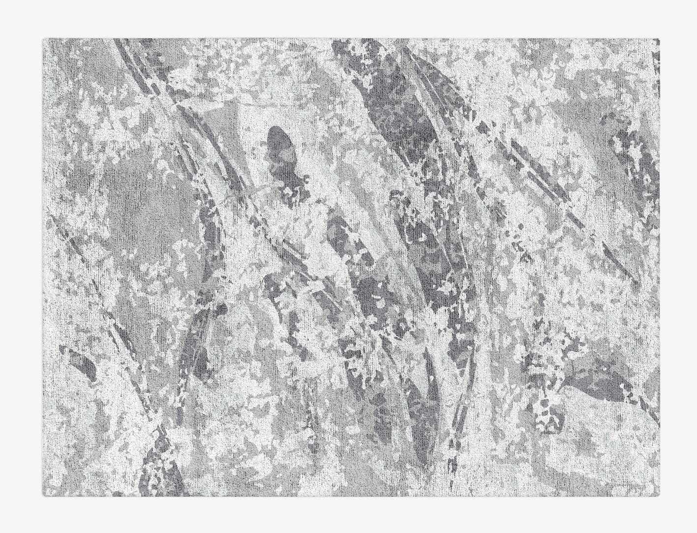 Frenzy Surface Art Rectangle Hand Tufted Bamboo Silk Custom Rug by Rug Artisan