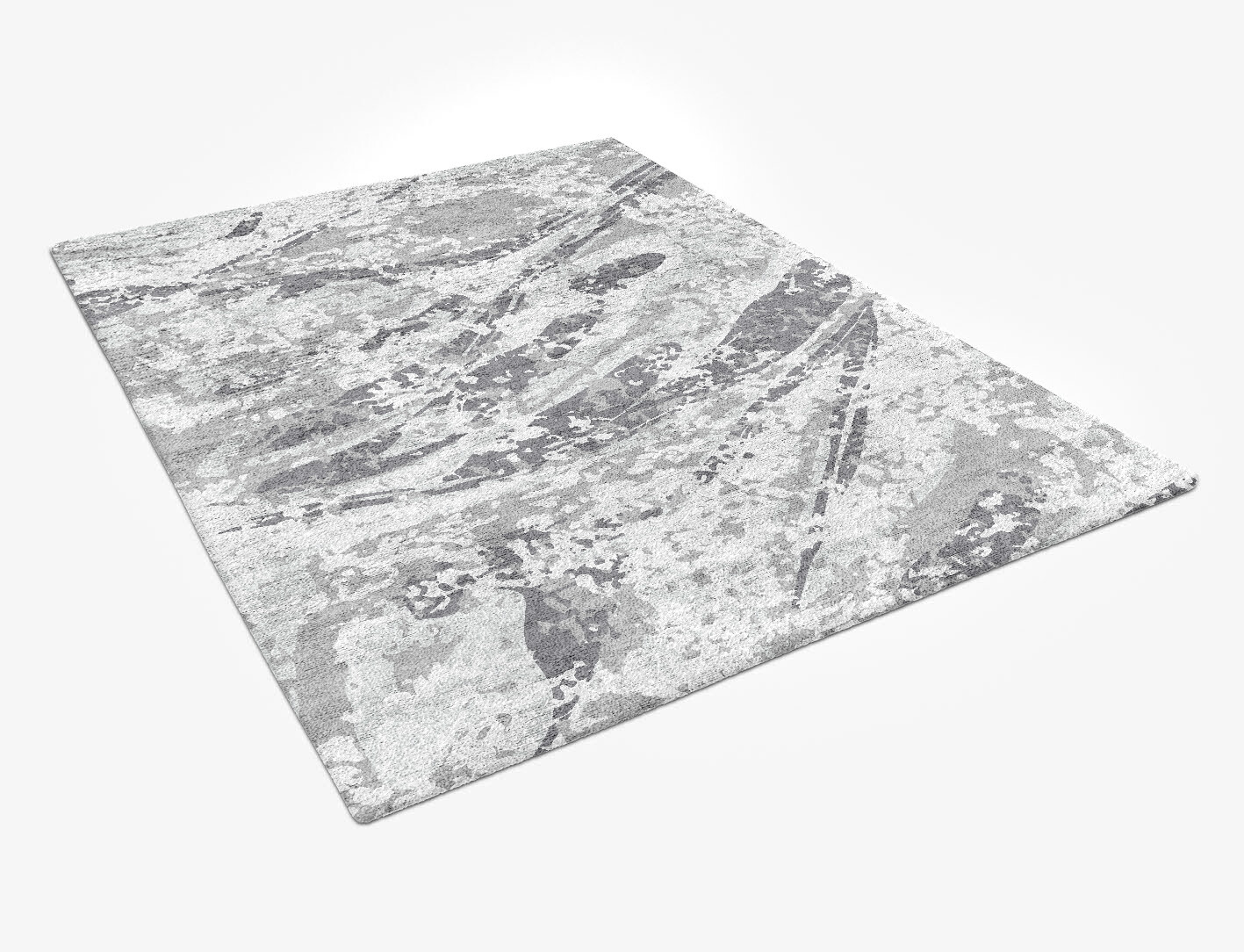 Frenzy Surface Art Rectangle Hand Tufted Bamboo Silk Custom Rug by Rug Artisan