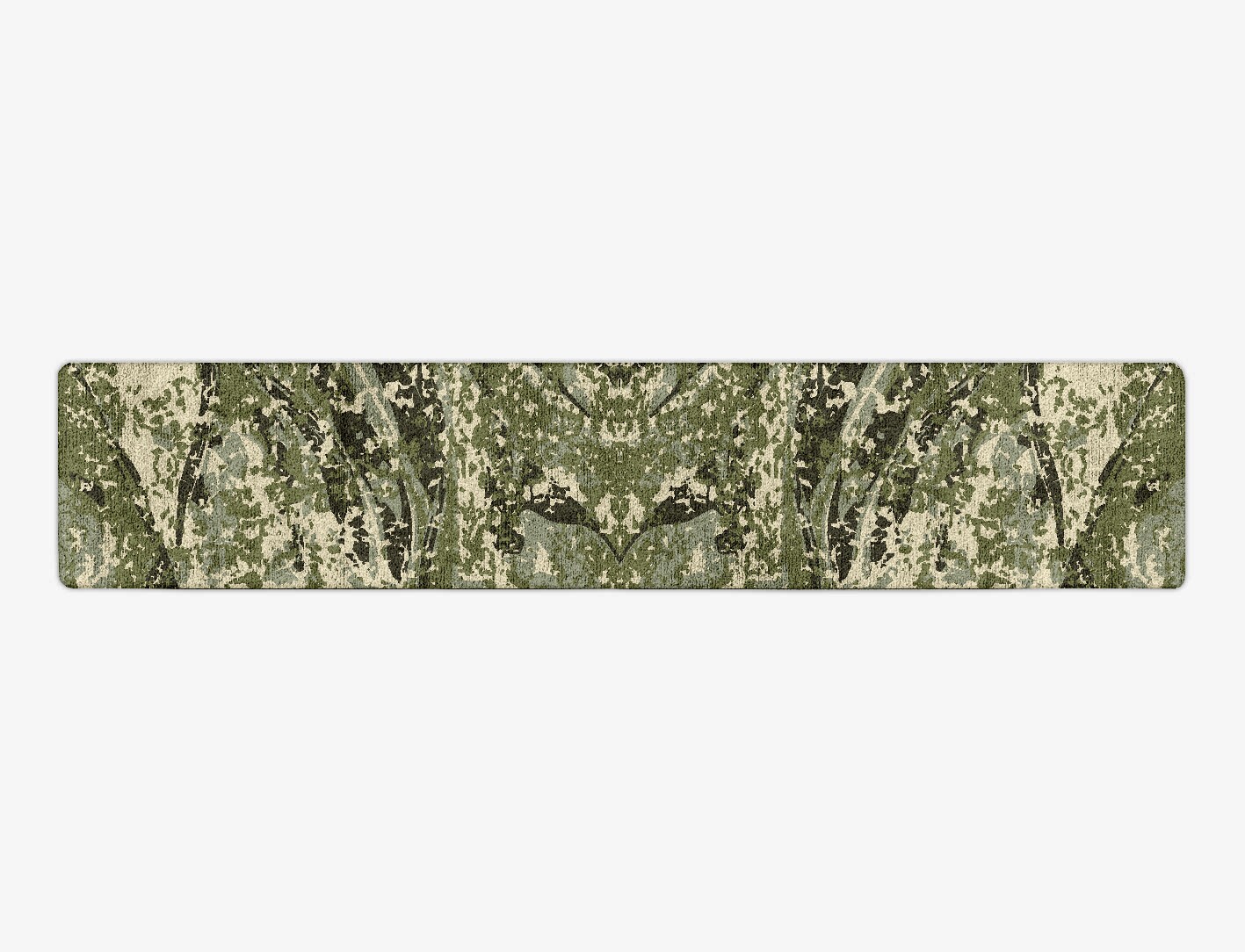 Frenzy Surface Art Runner Hand Tufted Bamboo Silk Custom Rug by Rug Artisan
