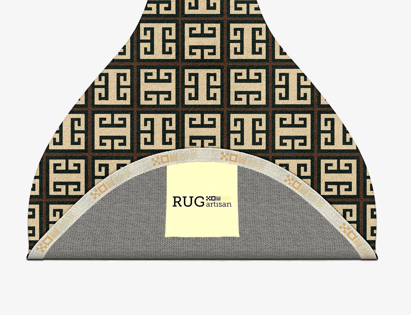 Fret Geometric Drop Hand Tufted Pure Wool Custom Rug by Rug Artisan
