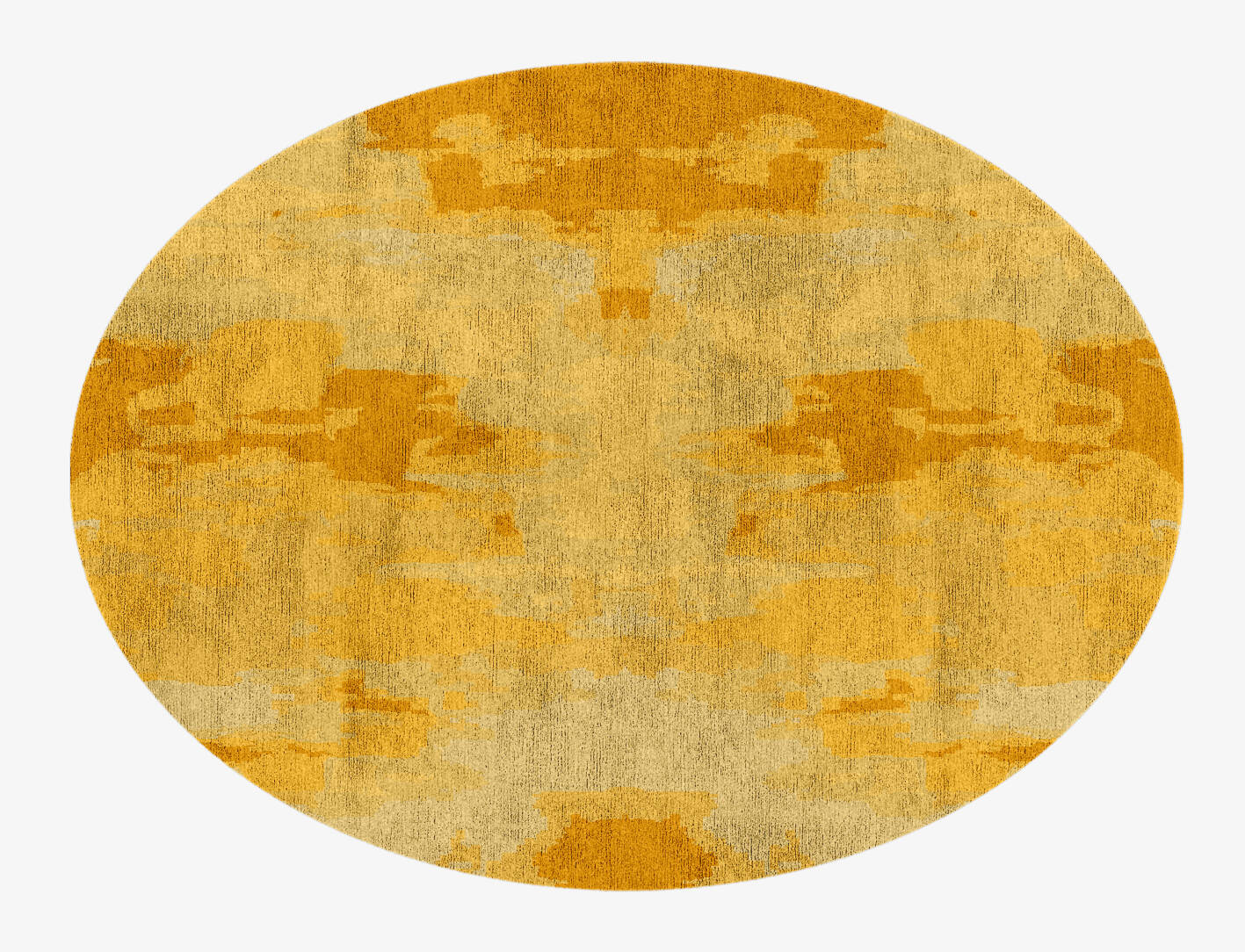 Freya Gradation Oval Hand Knotted Bamboo Silk Custom Rug by Rug Artisan