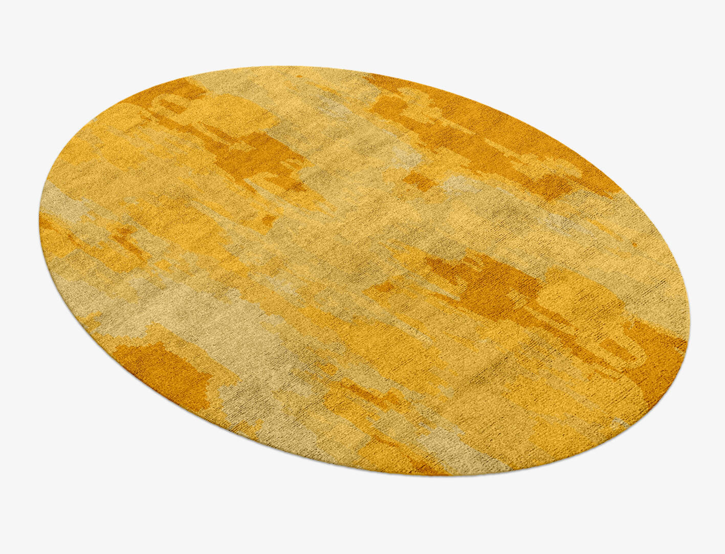 Freya Gradation Oval Hand Knotted Bamboo Silk Custom Rug by Rug Artisan
