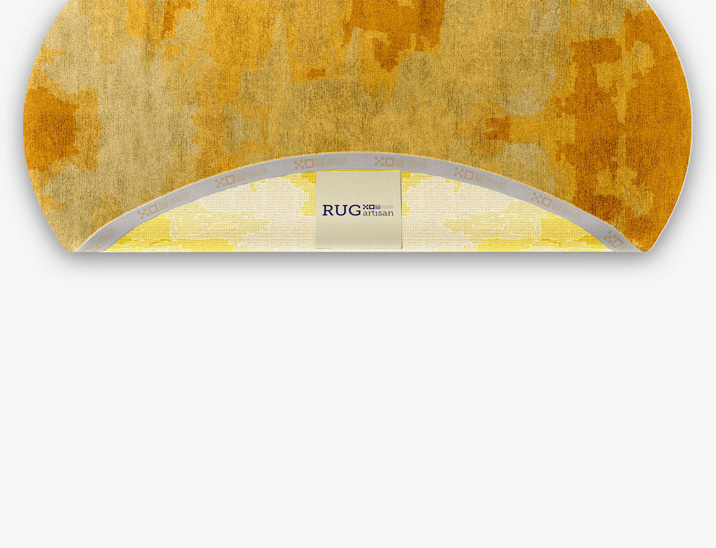 Freya Gradation Oval Hand Knotted Bamboo Silk Custom Rug by Rug Artisan