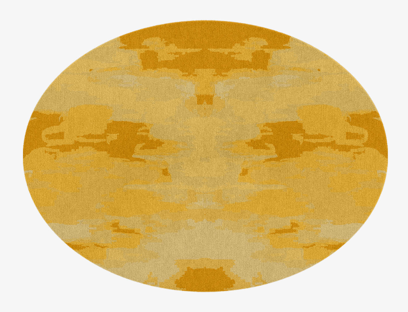 Freya Gradation Oval Hand Knotted Tibetan Wool Custom Rug by Rug Artisan