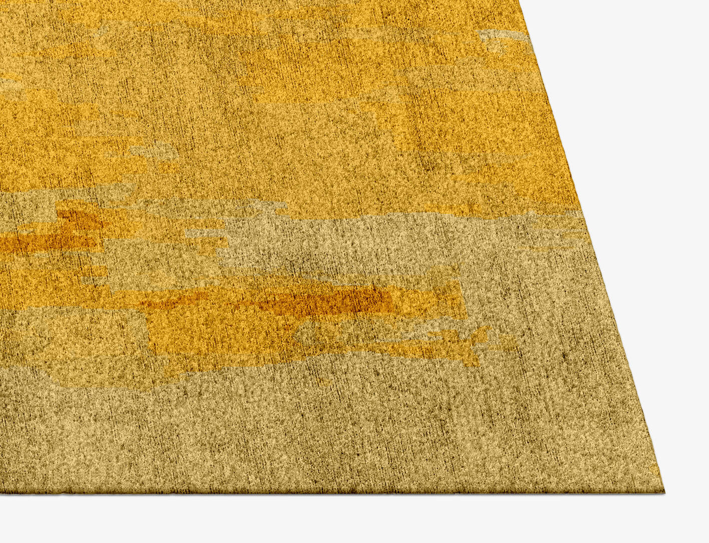Freya Gradation Rectangle Hand Knotted Bamboo Silk Custom Rug by Rug Artisan