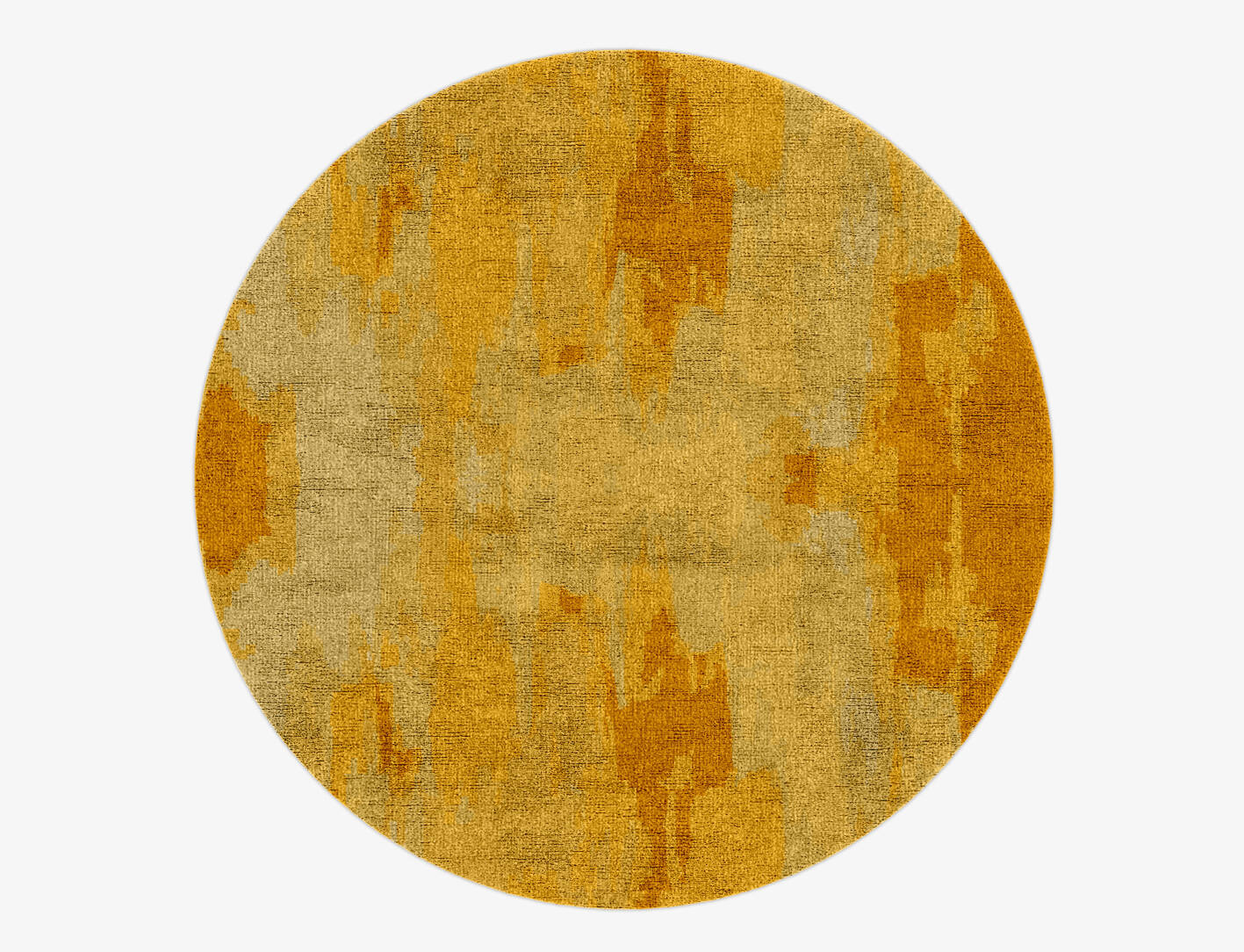 Freya Gradation Round Hand Knotted Bamboo Silk Custom Rug by Rug Artisan