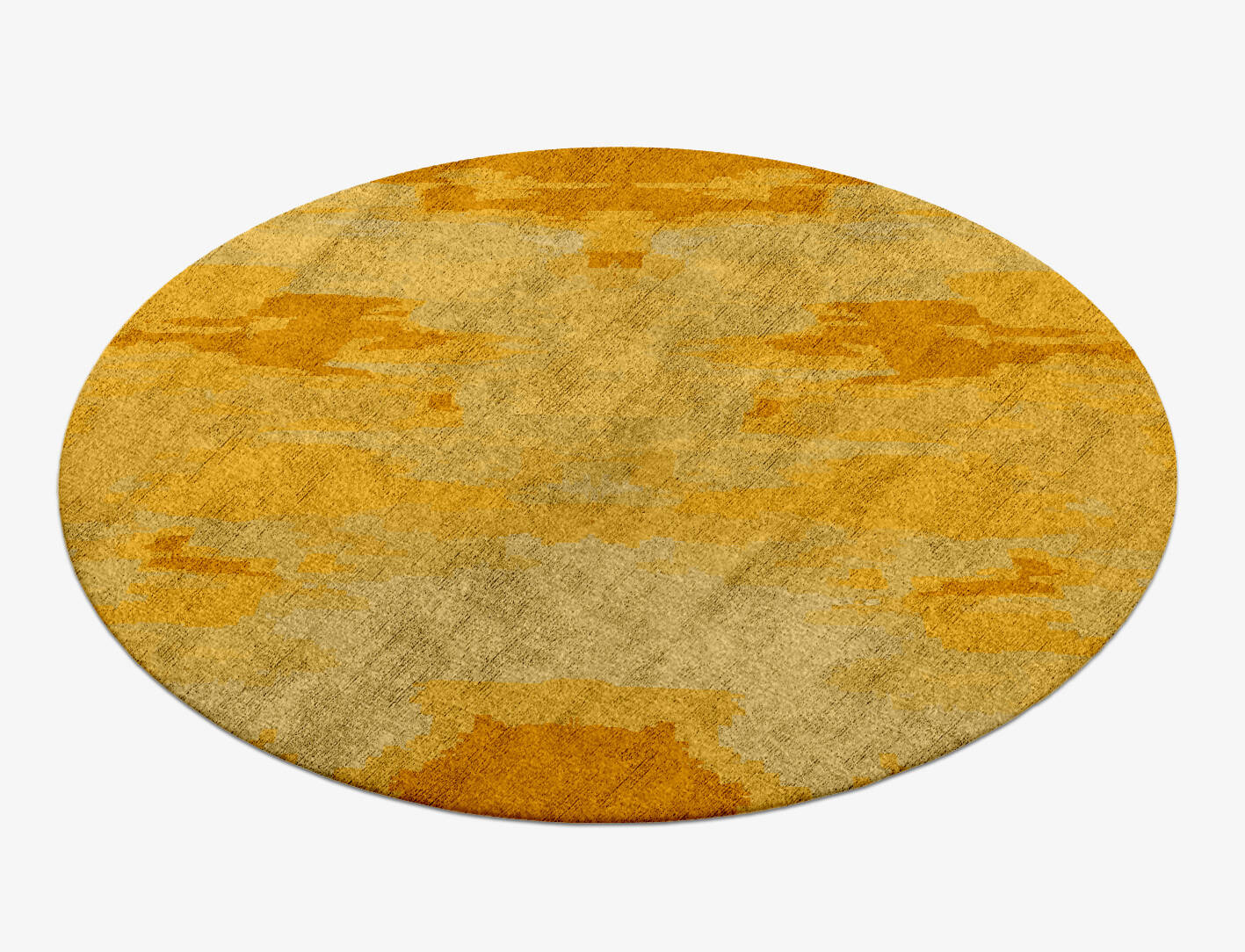 Freya Gradation Round Hand Knotted Bamboo Silk Custom Rug by Rug Artisan
