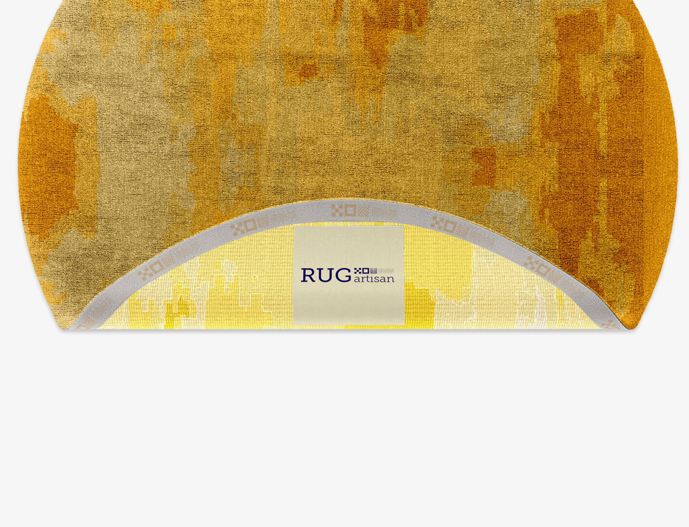 Freya Gradation Round Hand Knotted Bamboo Silk Custom Rug by Rug Artisan