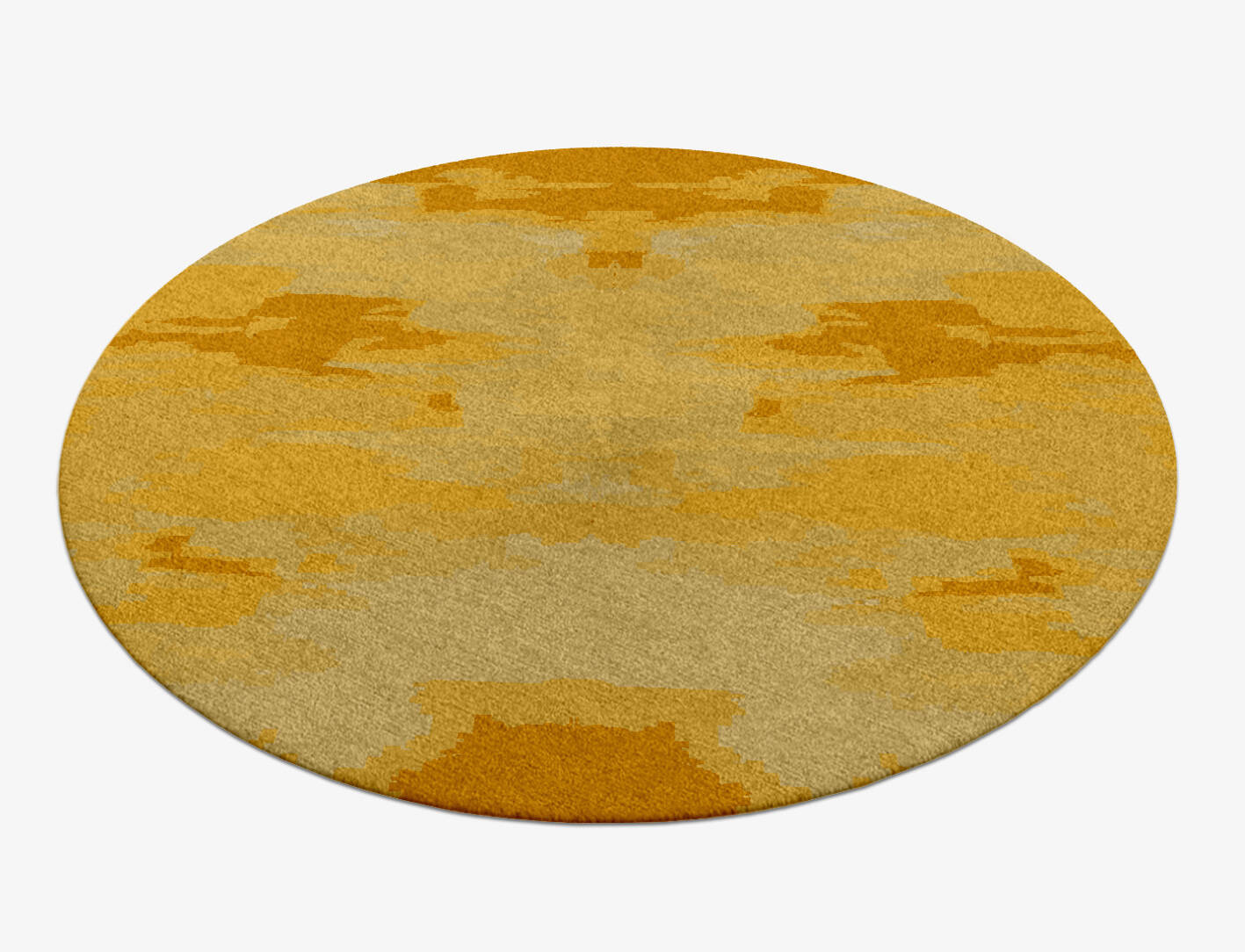 Freya Gradation Round Hand Knotted Tibetan Wool Custom Rug by Rug Artisan