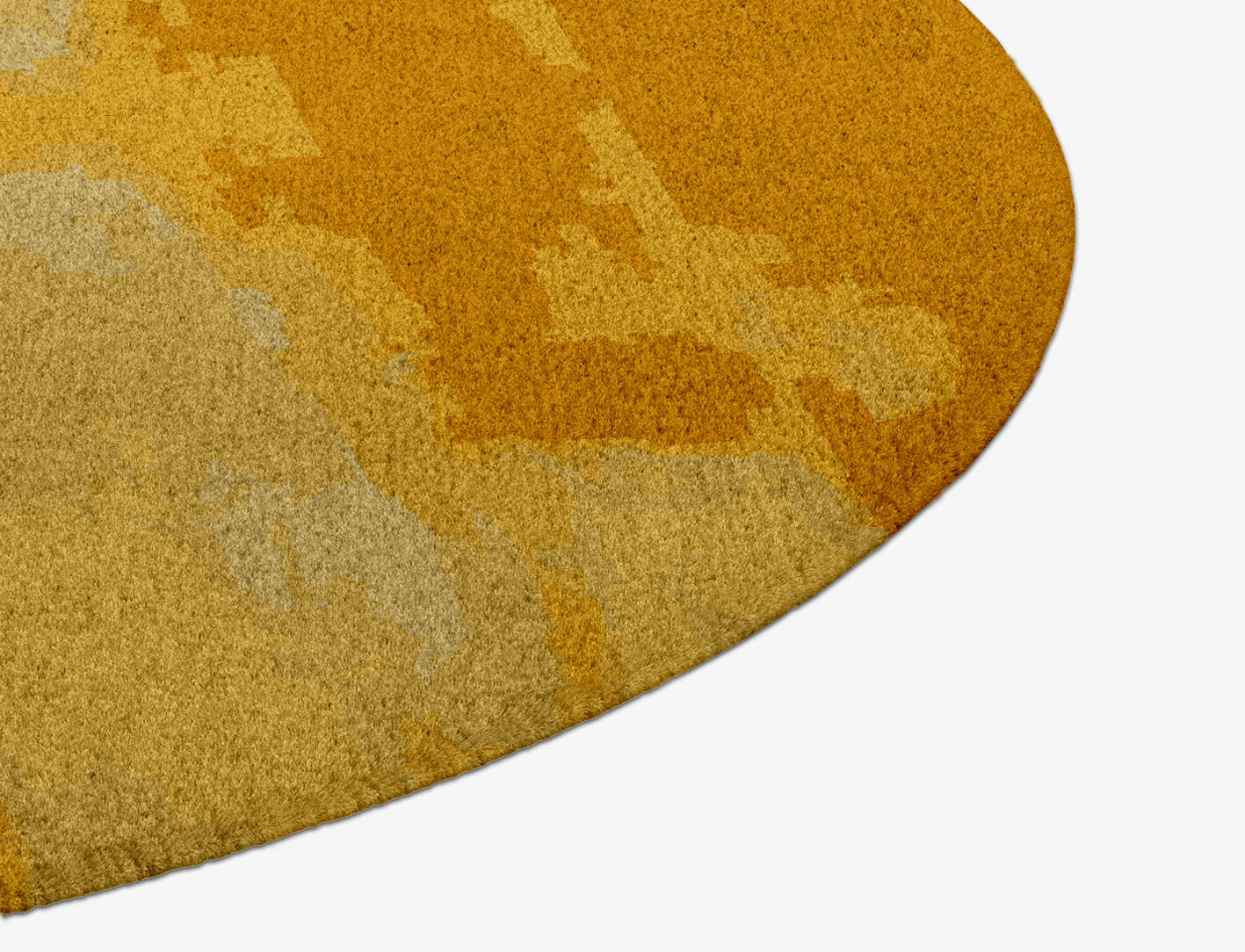 Freya Gradation Round Hand Knotted Tibetan Wool Custom Rug by Rug Artisan