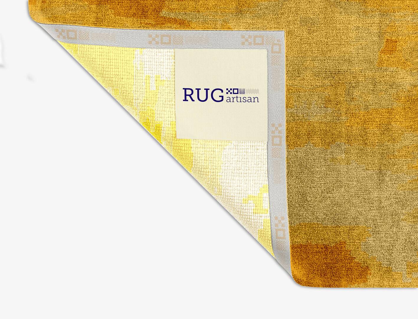 Freya Gradation Square Hand Knotted Bamboo Silk Custom Rug by Rug Artisan