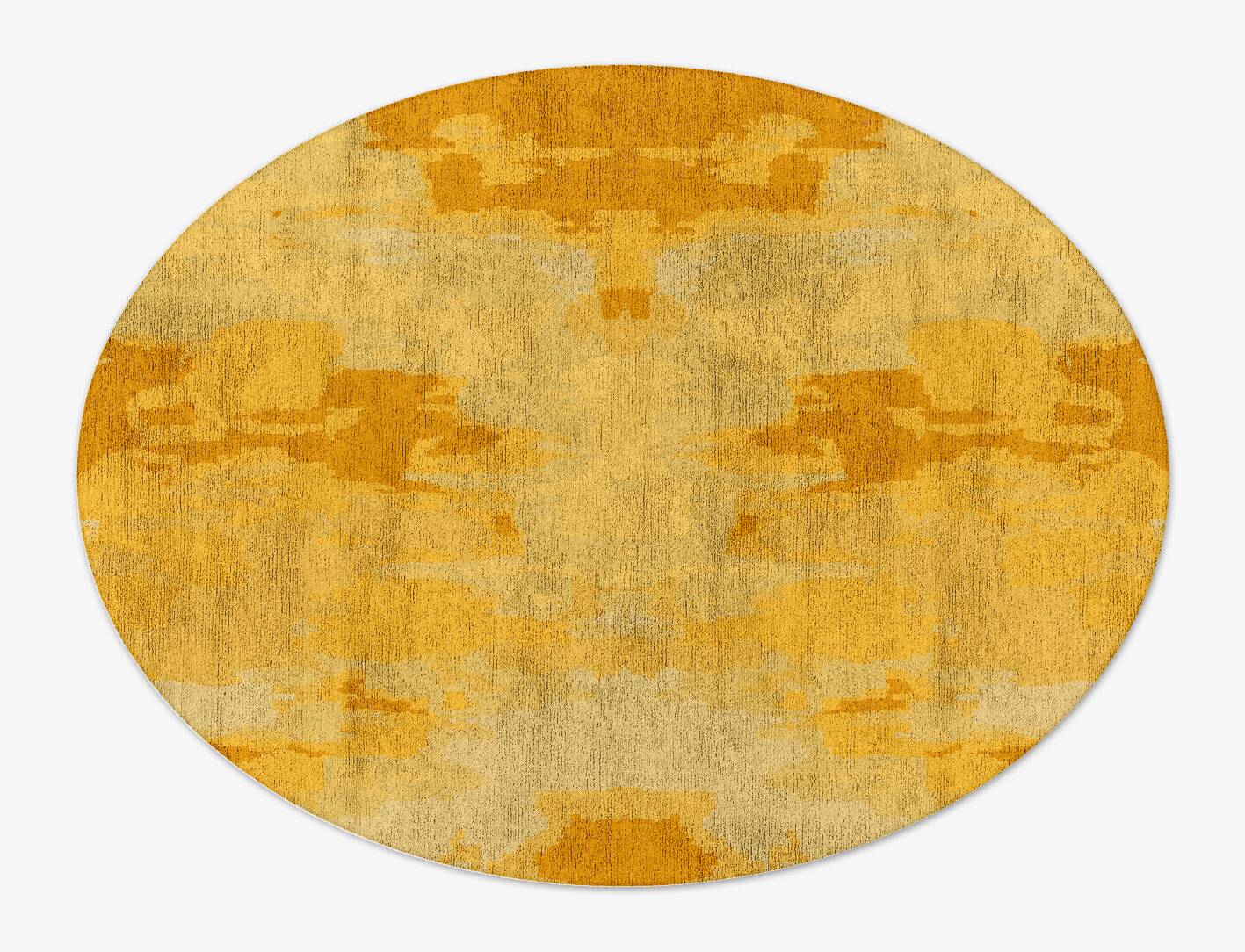 Freya Gradation Oval Hand Tufted Bamboo Silk Custom Rug by Rug Artisan