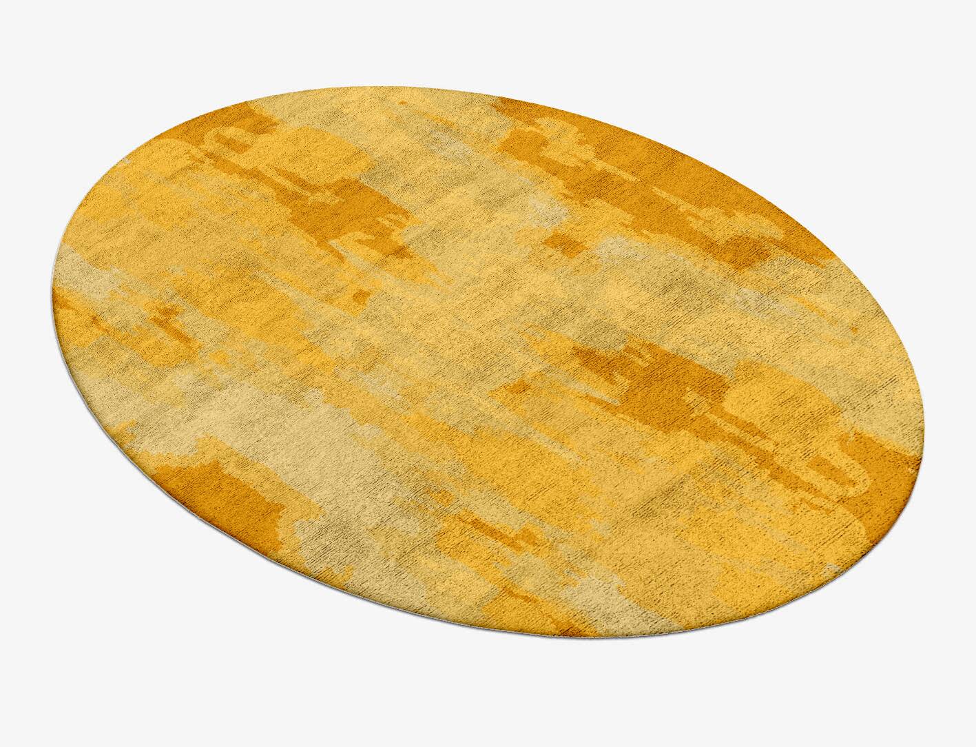 Freya Gradation Oval Hand Tufted Bamboo Silk Custom Rug by Rug Artisan