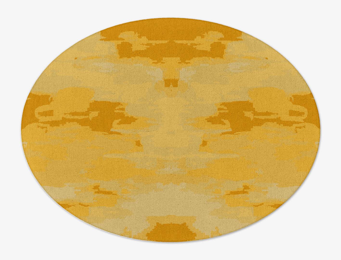Freya Gradation Oval Hand Tufted Pure Wool Custom Rug by Rug Artisan