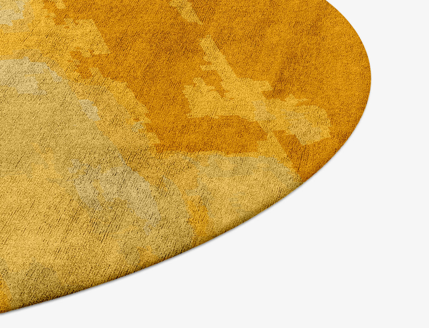 Freya Gradation Round Hand Tufted Bamboo Silk Custom Rug by Rug Artisan