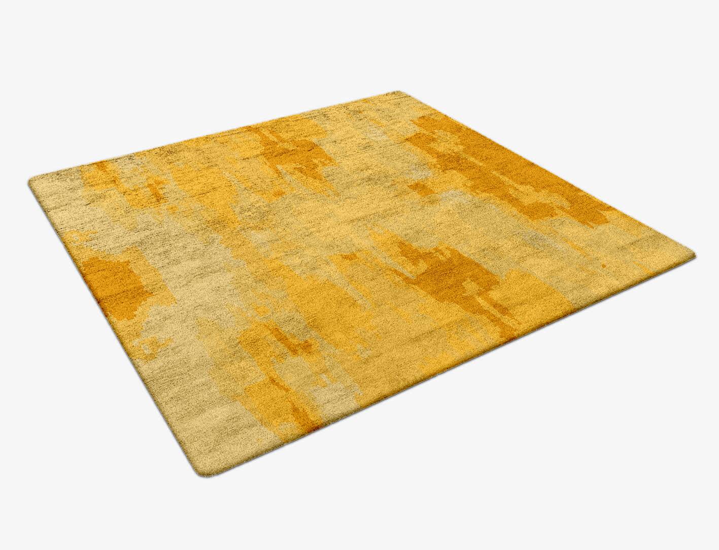 Freya Gradation Square Hand Tufted Bamboo Silk Custom Rug by Rug Artisan