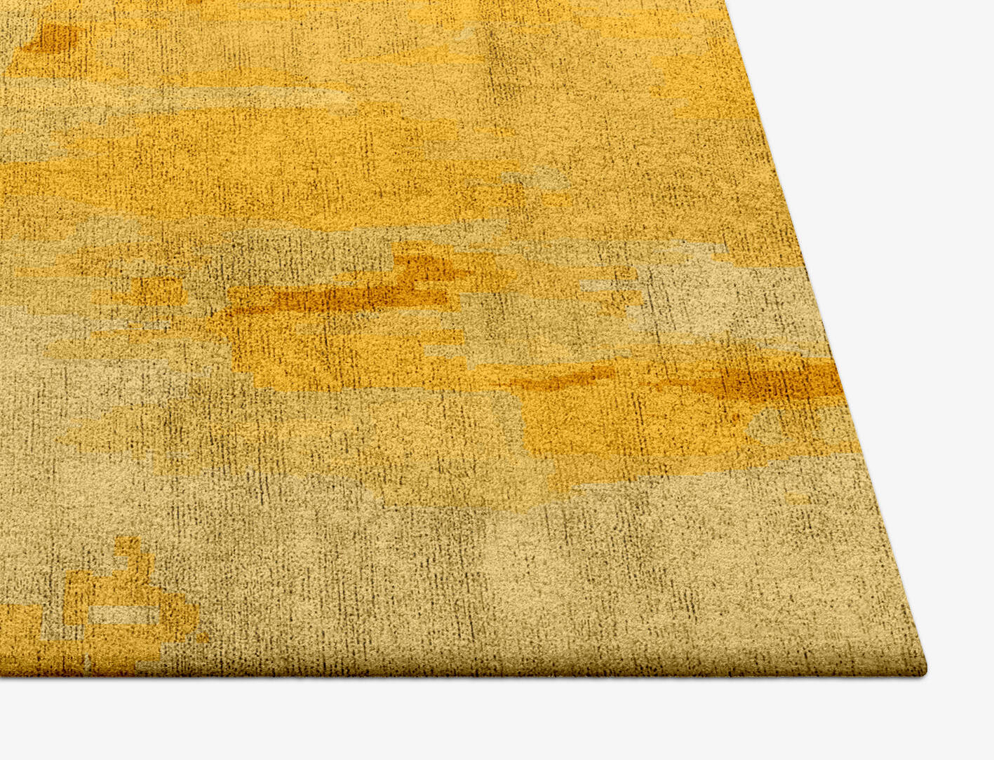 Freya Gradation Square Hand Tufted Bamboo Silk Custom Rug by Rug Artisan