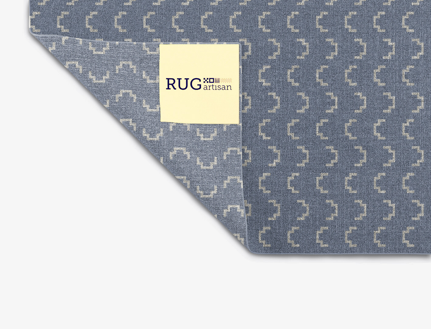 Frisson Geometric Square Flatweave New Zealand Wool Custom Rug by Rug Artisan