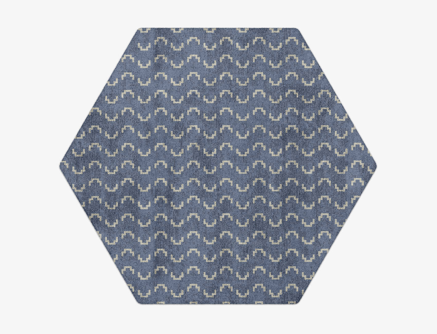 Frisson Geometric Hexagon Hand Tufted Bamboo Silk Custom Rug by Rug Artisan